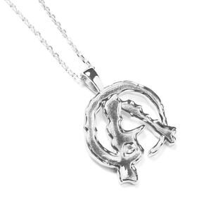 Absent USA Logo Pendant Sterling Silver 925 RARE